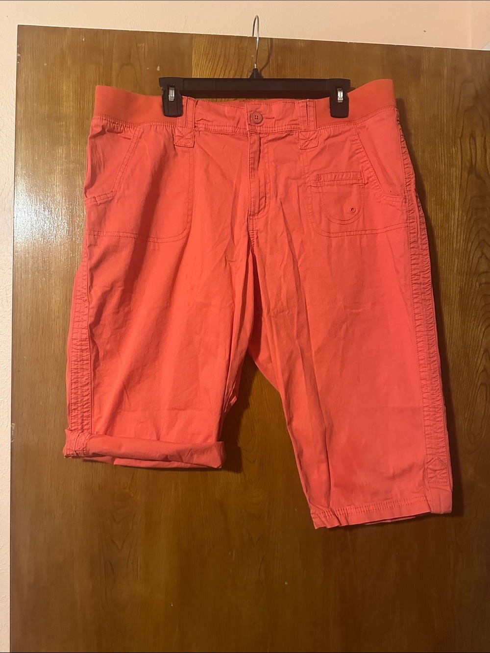 Coral Bermuda Shorts for Women — Casual Summer Staple